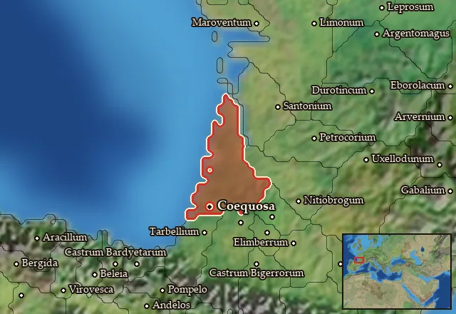 Map of Cocosatia-Vocatia and its neighbours
