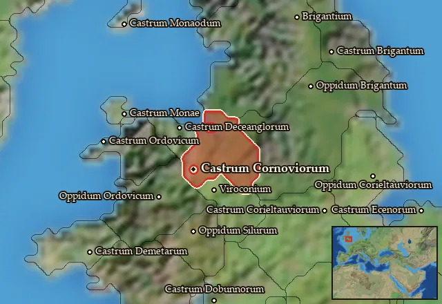 Map of Cornovia and its neighbours