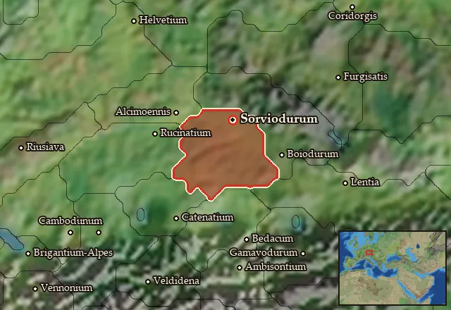 Map of Cosuanetia and its neighbours