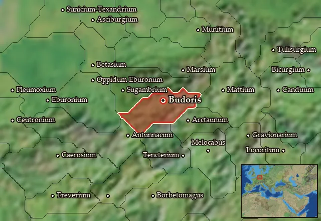 Map of Cugernia Vetus and its neighbours