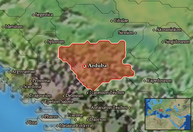 Map of Daesitiatia and its neighbours