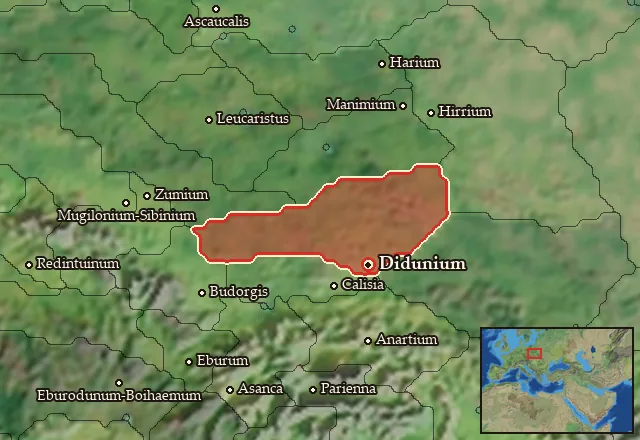 Map of Didunia and its neighbours