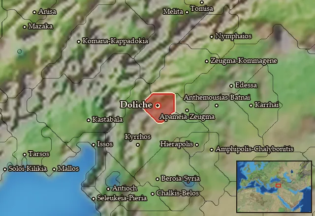 Map of Dolicheia and its neighbours