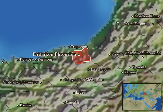 Map of Drilaia and its neighbours