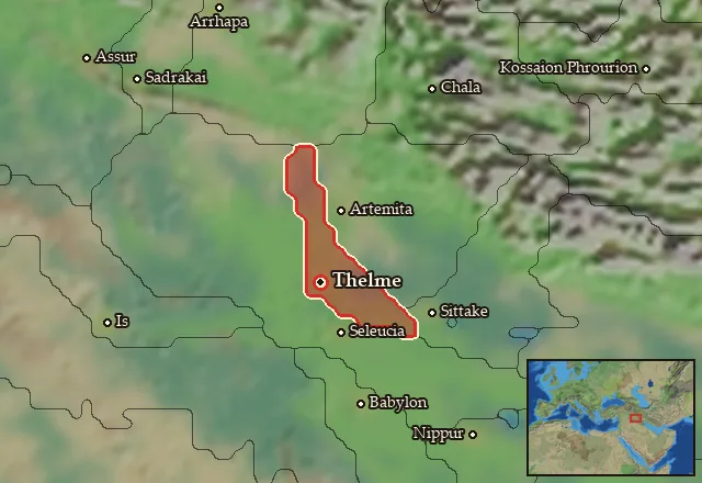 Map of Dytike Apolloniatis and its neighbours