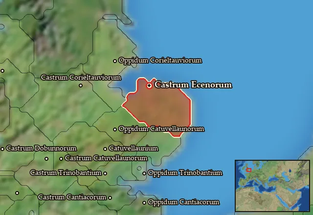 Map of Ecenia and its neighbours