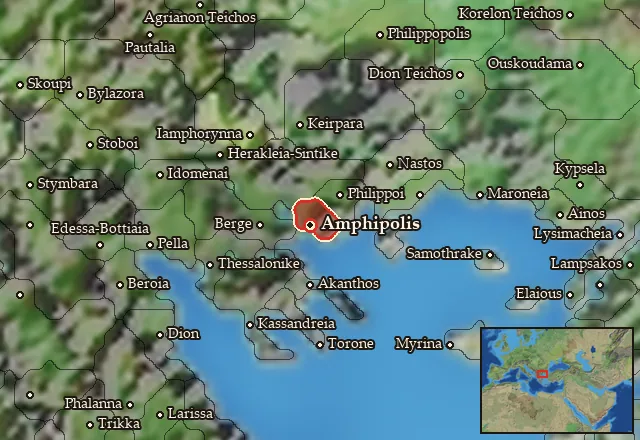 Map of Edonis and its neighbours