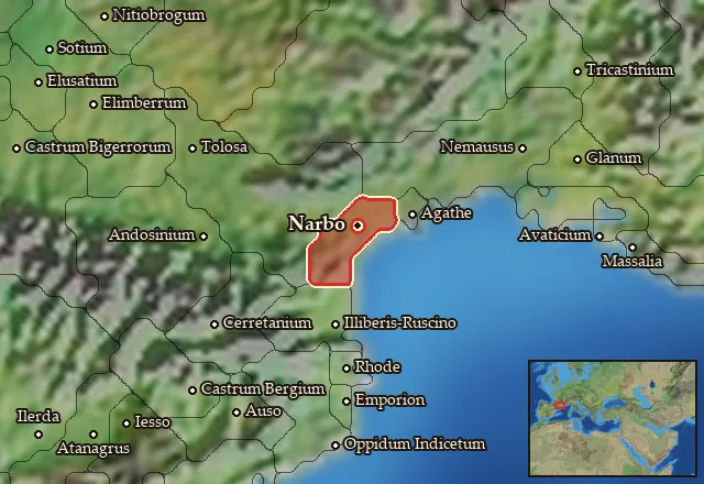 Map of Elisycia and its neighbours