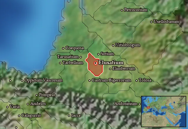 Map of Elusatia and its neighbours
