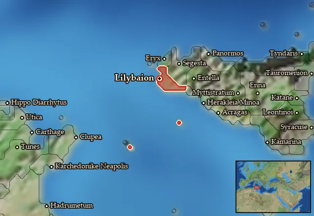 Map of Epikrateia and its neighbours