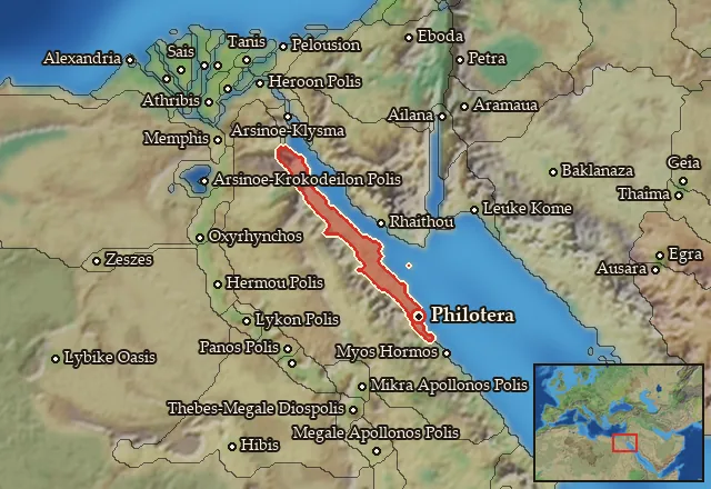 Map of Erythra Thalassa and its neighbours