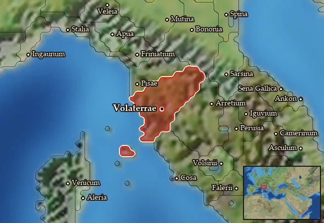 Map of Etruria Occidentalis and its neighbours