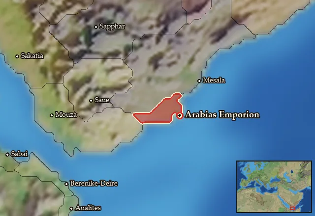 Map of Eudaimon Arabia and its neighbours