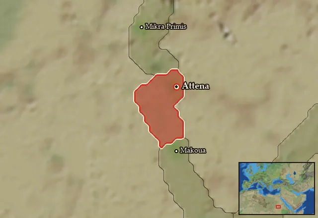 Map of Euonymitaia and its neighbours