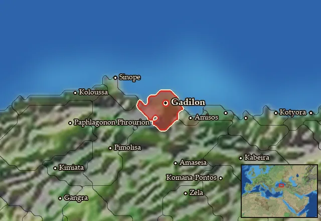 Map of Gadilonitis and its neighbours