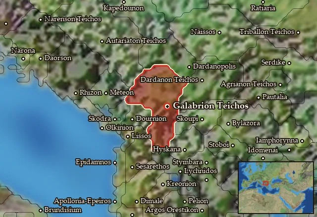 Map of Galabria and its neighbours