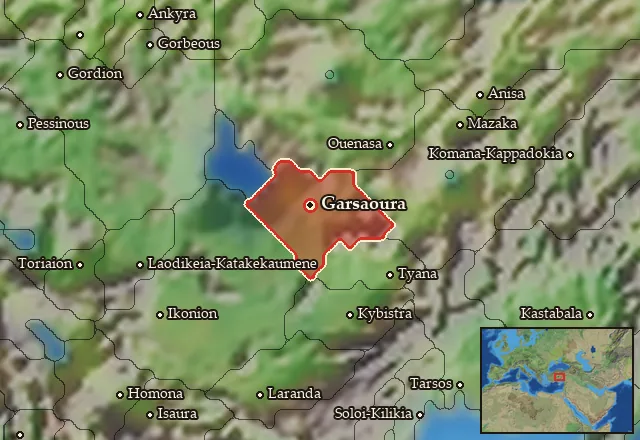 Map of Garsaouritis and its neighbours