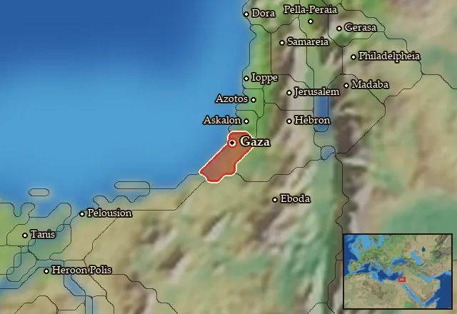 Map of Gazaia and its neighbours