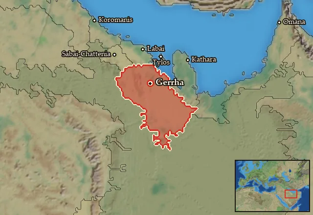 Map of Gerrhaia and its neighbours