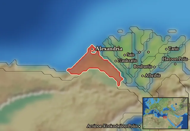 Map of Gynaikopolites Nomos and its neighbours