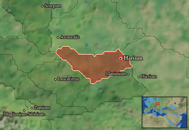 Map of Haria and its neighbours