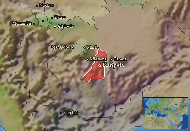Map of Haribut and its neighbours