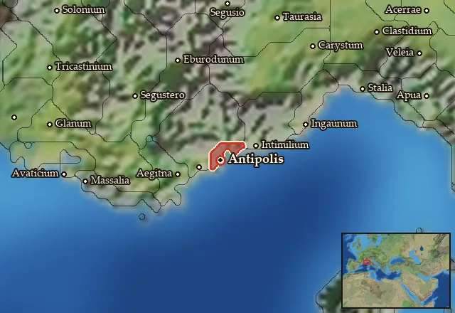 Map of Hellenike Dekiataia and its neighbours