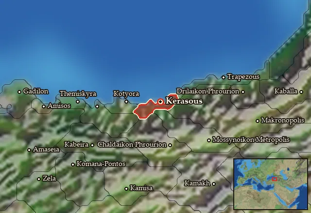 Map of Hellenike Mossynoikia and its neighbours