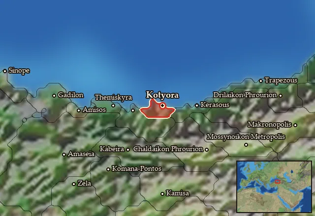 Map of Hellenike Tibarenia and its neighbours