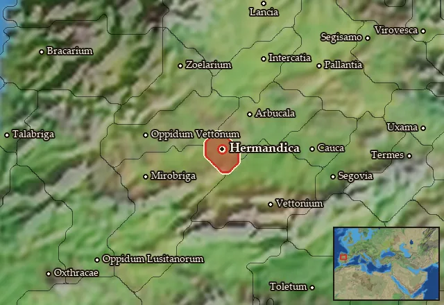 Map of Helmantike and its neighbours