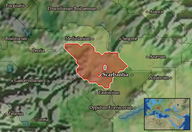 Map of Hercuniatia and its neighbours