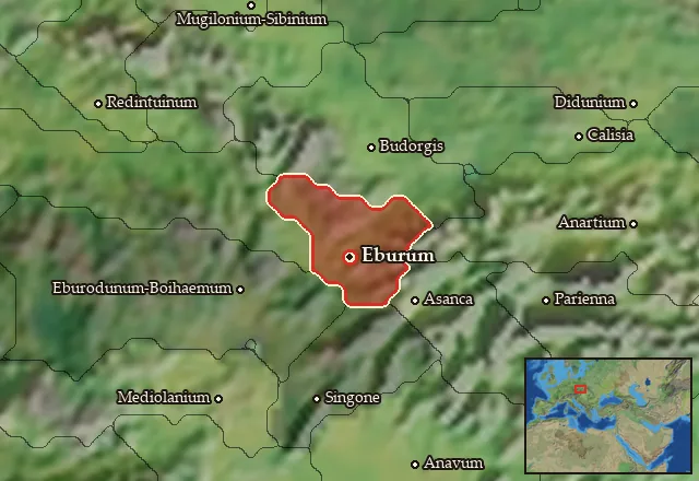 Map of Hercynia and its neighbours