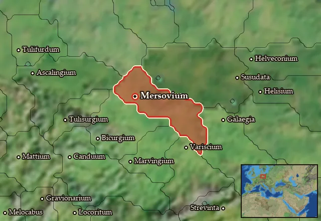 Map of Hermunduria and its neighbours