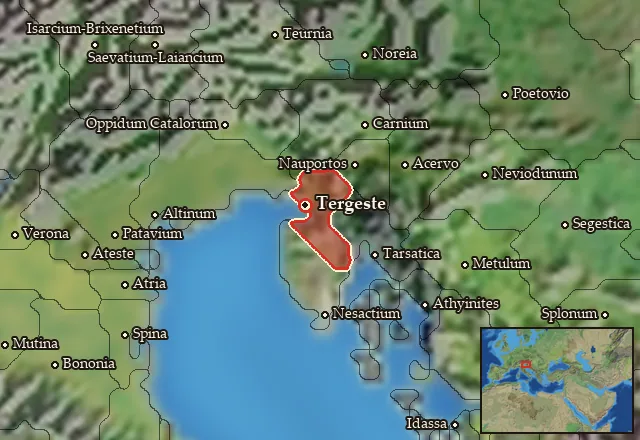Map of Histria Septentrionalis and its neighbours