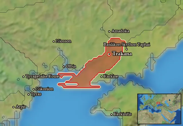 Map of Hylaia and its neighbours