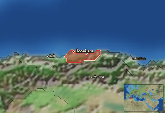 Map of Ikosim and its neighbours