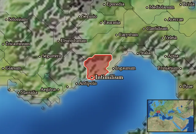 Map of Intimilia-Epanteria and its neighbours