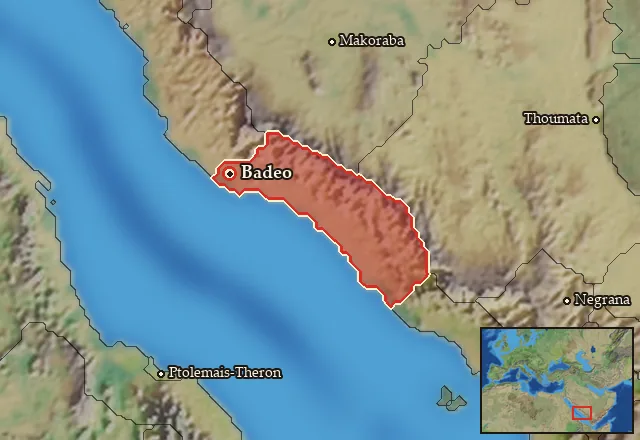 Map of Kassanitis and its neighbours