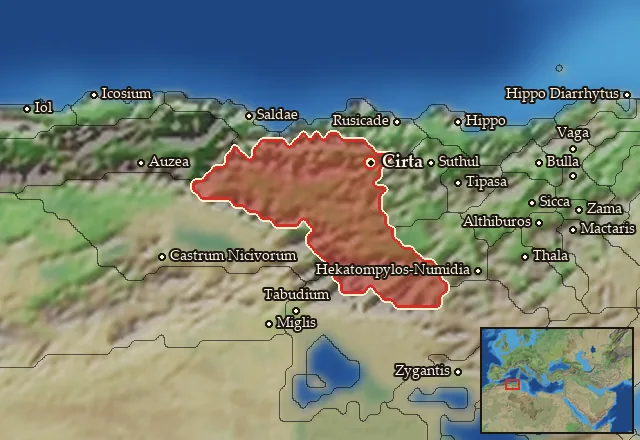 Map of Kirthan and its neighbours
