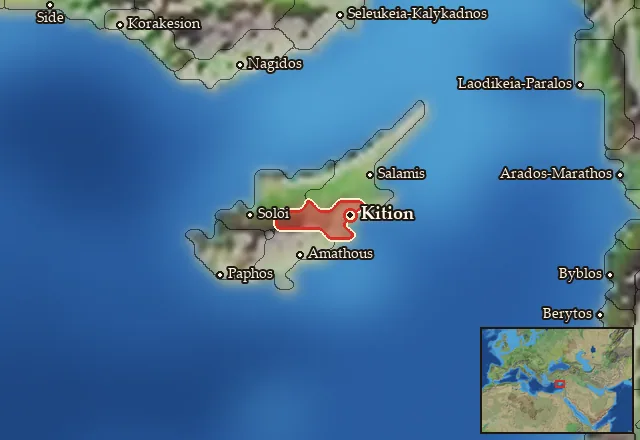 Map of Kitiy and its neighbours