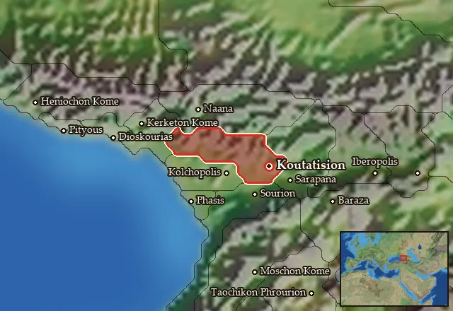 Map of Kolchis and its neighbours