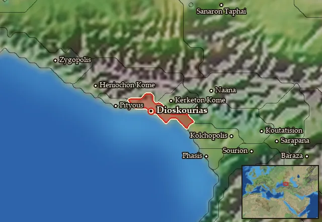 Map of Koraxia and its neighbours