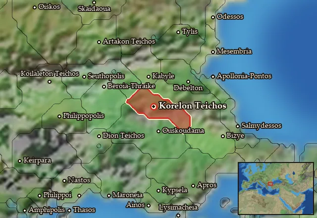 Map of Korelia and its neighbours