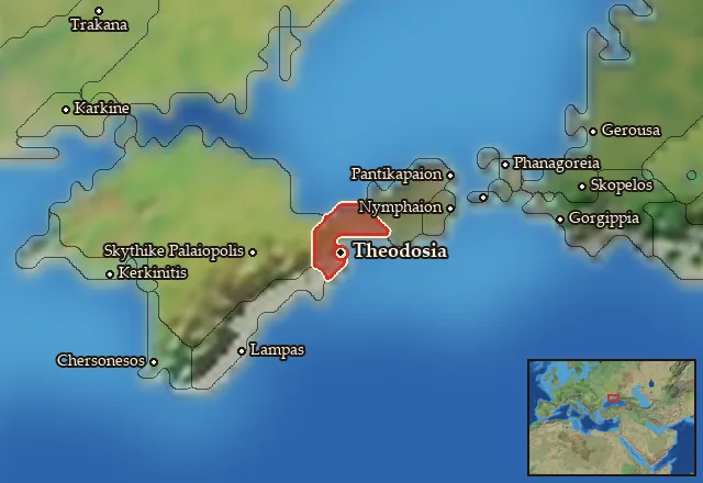 Map of Kriou Metopon and its neighbours