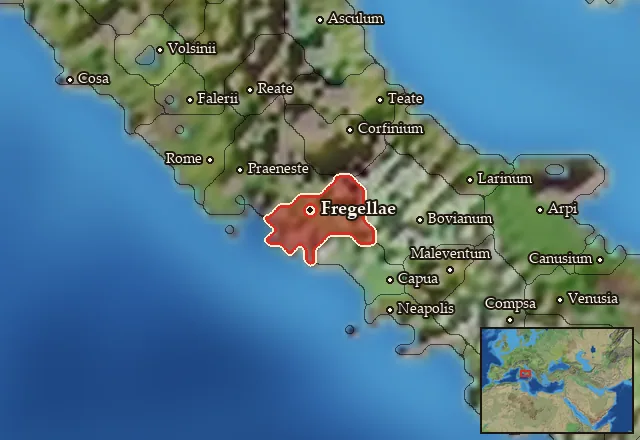 Map of Latium Novum and its neighbours