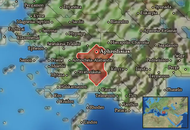 Map of Lelegia and its neighbours