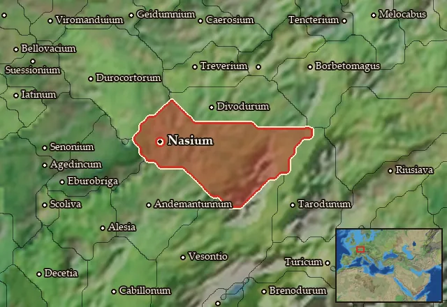 Map of Leucia and its neighbours