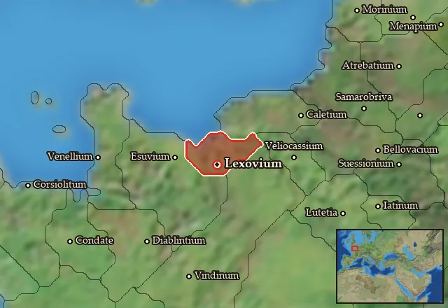 Map of Lexovia and its neighbours