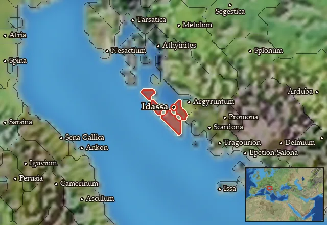 Map of Liburnia and its neighbours