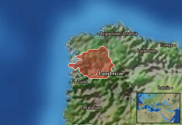 Map of Lucensia Meridionalis and its neighbours